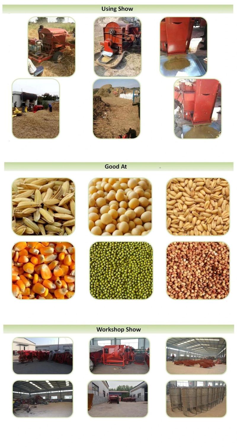 Wheat Sorghum Paddy Rice Threshing Machine Soybean Bean Thresher