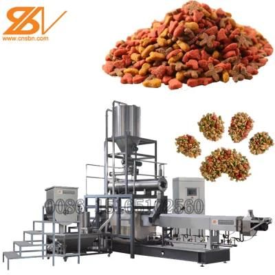 Automatic Extruded Pet Cat Dog Food Feed Pellet Making Machine