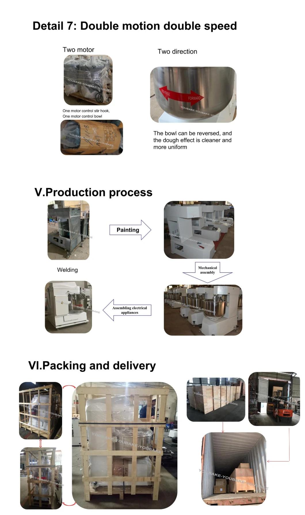 Mutil-Function Full Automatic 25kg 50kg 75kg 100kg 125kg Food Dough Mixer Maker Mixing Machine Price