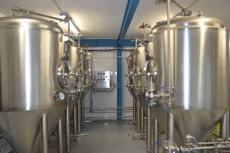 300L 600L Jacketed Cone Fermentation Tank