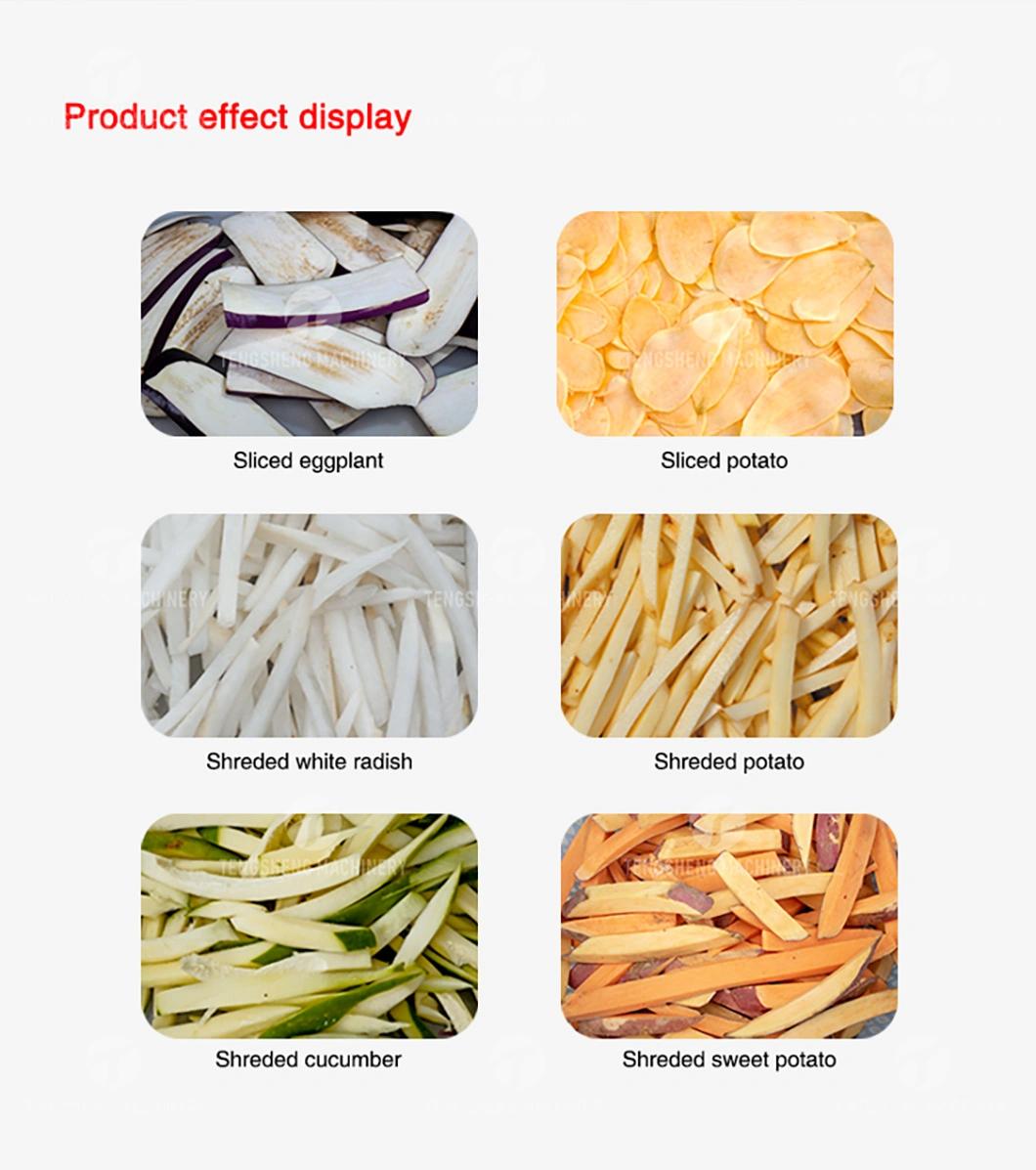 Food Industrial Electric Vegetable Cutter French Fries Cutting Onion Chopper Fruit Strips Sweet Potato Slicing Machine (TS-Q128)