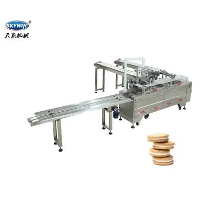 High Capacity Automatic Chocolate Filling Biscuit Machine with Packing