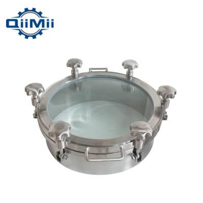 Sanitary Stainless Steel Rectangular Tank Cover Manway