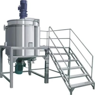 Stainless Steel Insulated Jacketed Mixing Vat Platform and Wheels