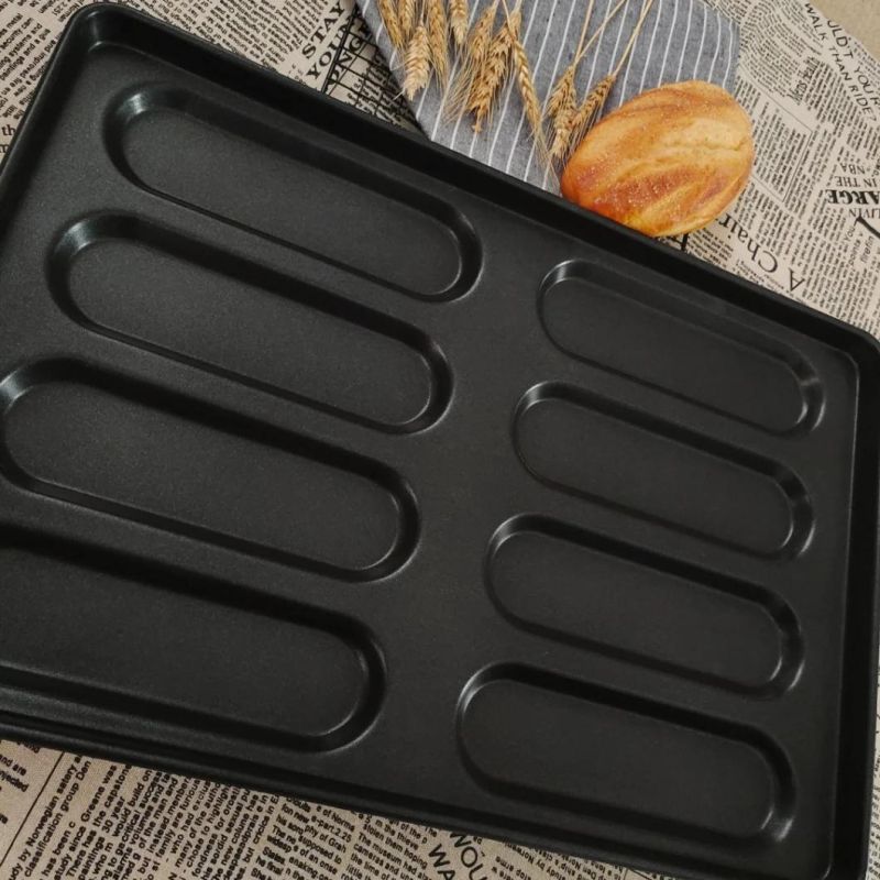 Hot Dog Bun Baking Tray with Non Stick Coating Bakeware Factory