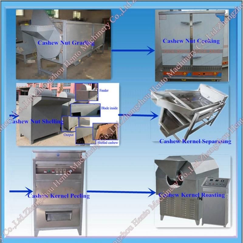 Cashew shelling production line / Cashew peeling machine / Cashew roaster high quality