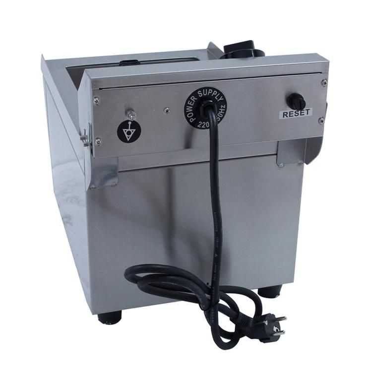 Single Tank Stainless Steel Electric Potato Chips Deep Fat Fryer