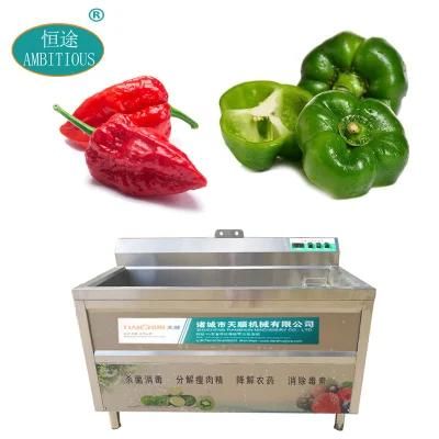 Commercial Bell Pepper Chilli Bubble Washer and Cleaner Washing Machine