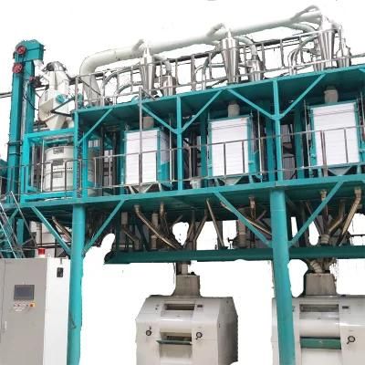 Full Automatic 100tons Maize Milling Plant in Africa