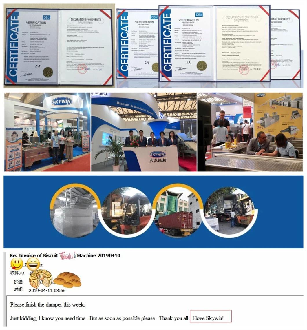 Skywin Plate Wafer Making Machine Wafer Baking Oven Machine/Wafer Biscuit Production Line