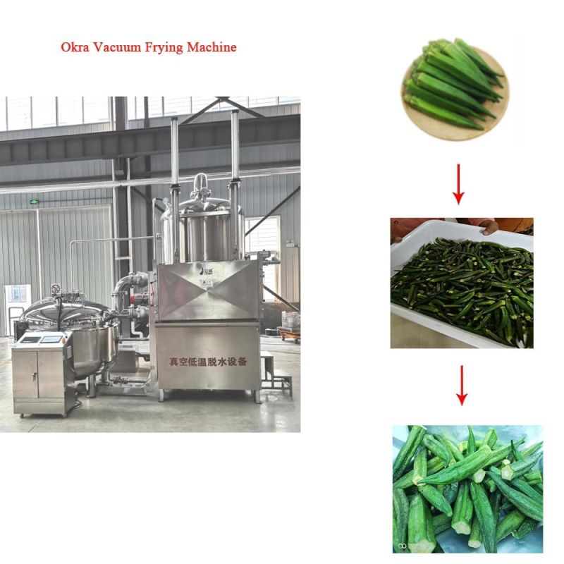 80kgs Apple Banana Okra Mushroom Vacuum Frying Machine