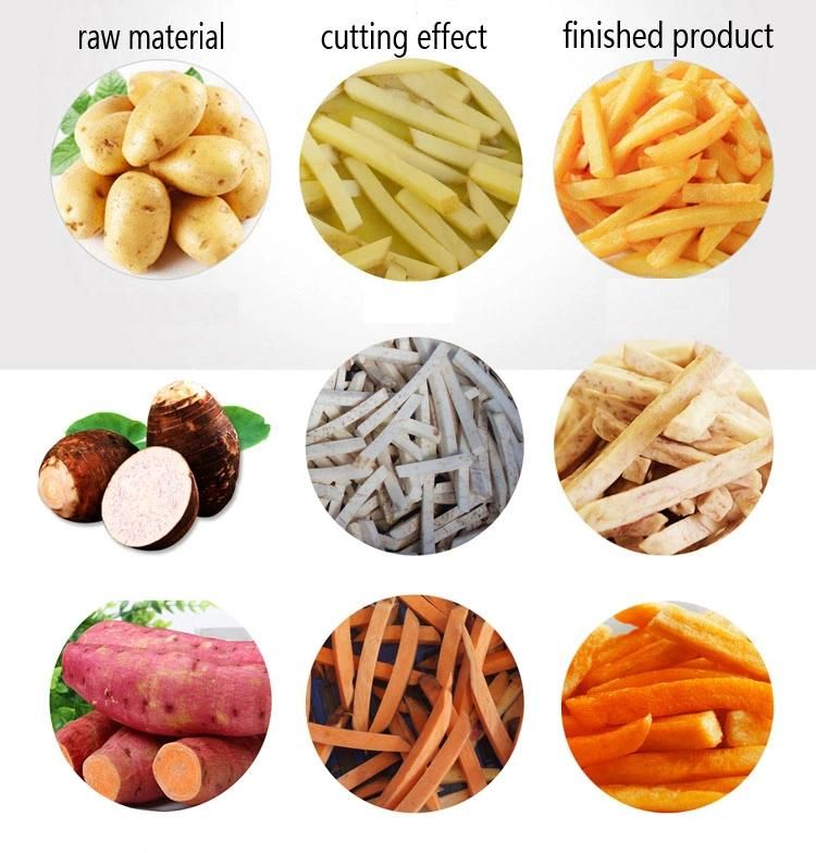 Industrial Automatic French Fries Sweet Potato Chips Peeler Slicer Washing Making Machine Price