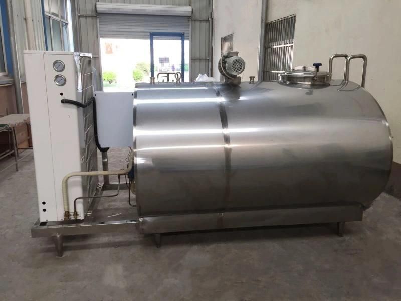 2000L 3000L Industrial Milk Cooling Storage Reception Vat Tank