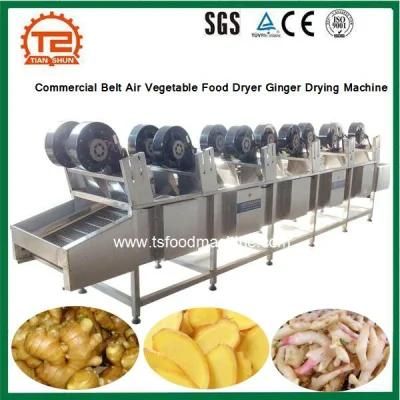 Commercial Belt Air Vegetable Food Dryer Ginger Drying Machine