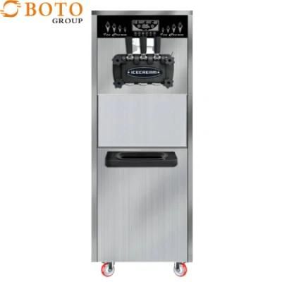 Stainless Steel Soft Ice Cream Machine 26L/H Color BT-C26