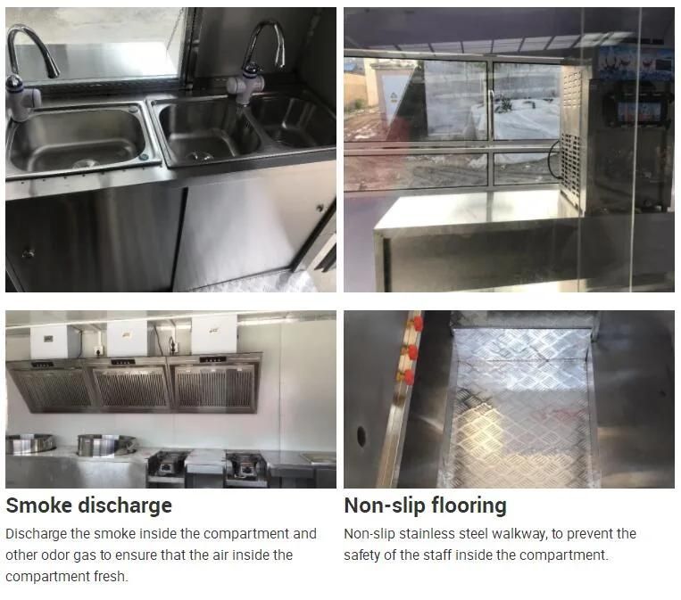 New Design Large Ice Cream Mobile Food Truck Hot Dog Food Cart