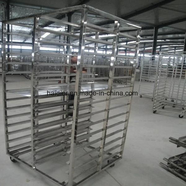 High Standard Stainless Steel Knocked-Down Baking Tray Rack Trolley