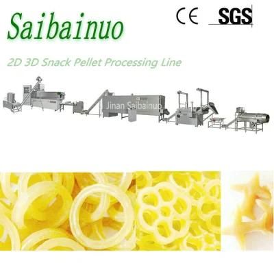 2D 3D Potato Snack Pellet Food Processing Line Bugles Chips Making Machine