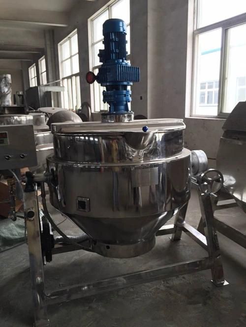 Steam Heating Cooking Kettle 200 Liter Tilting Jacketed Kettle