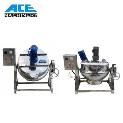 Factory Price Stainless Steel Gas/Steam/Electric Heating Tilting Jacketed Cooking ...