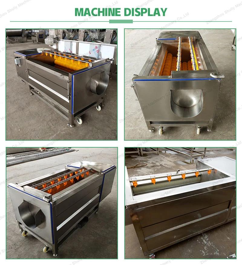 Large Capacity Potato Carrot Ginger Washing Peeling Machine