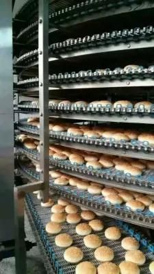 Single File Spiral Cooler Conveyor System Machine for Bakery Bread Loaves