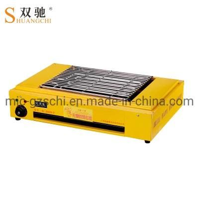 Single Head Commercial Electric BBQ Grill Widen Type Single Heat Pipe with Temperature ...