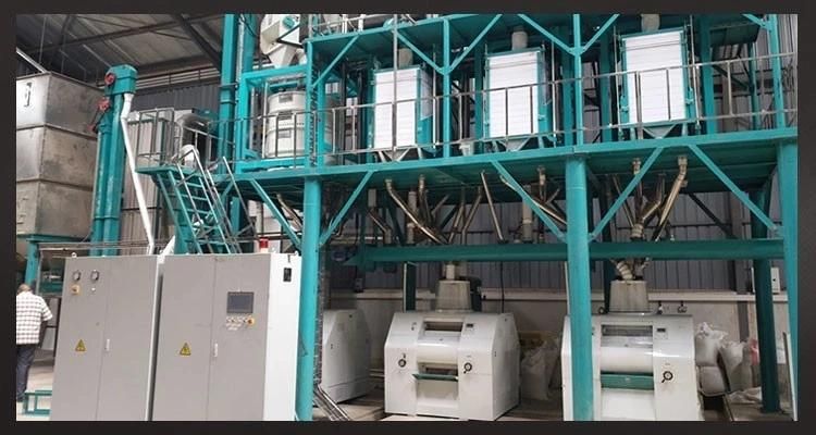 Zambia 50t/24h Breakfast Meal Roller Meal Maize Meal Mill Machine