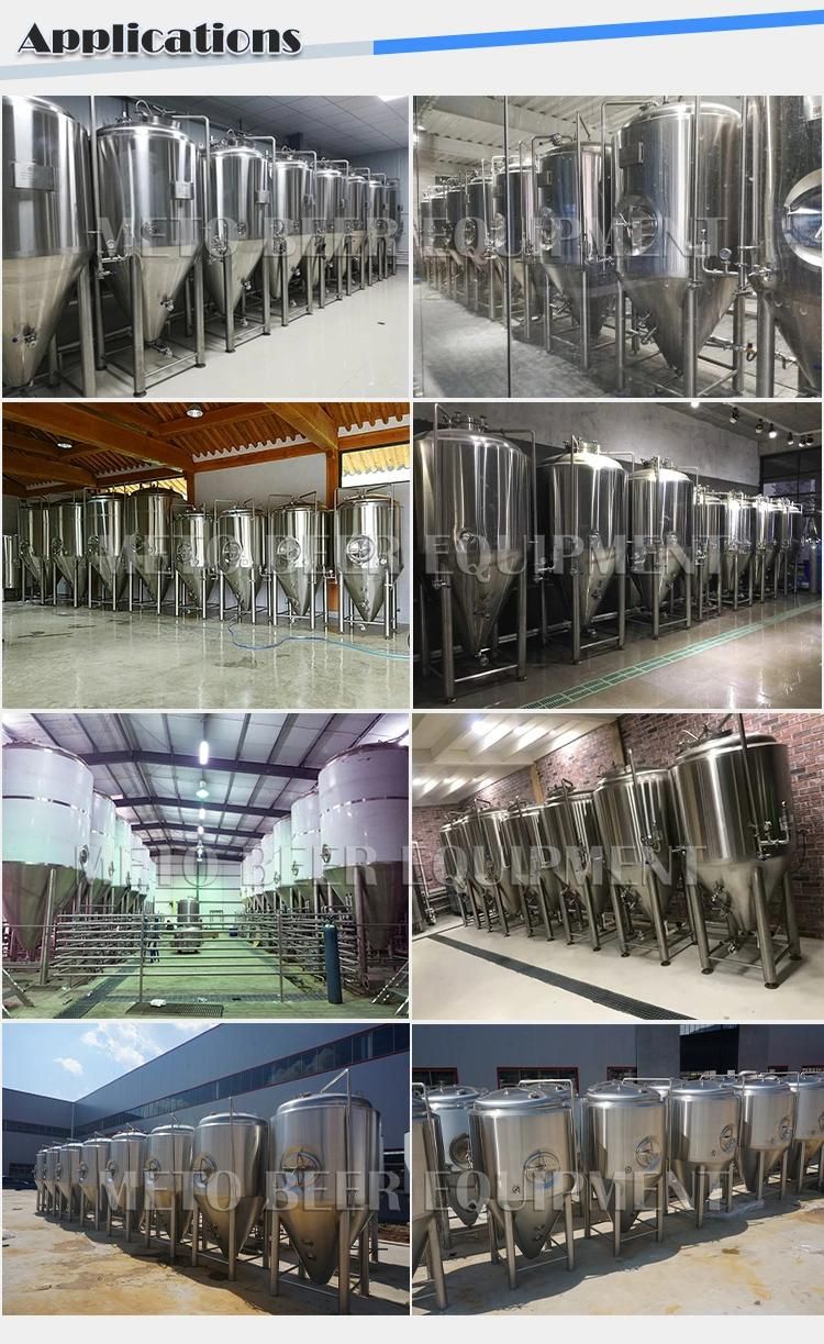 20bbl SUS304 Beer Fermentation System Equipment with Dimple Cooling Jacket