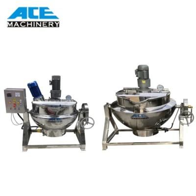 Factory Price Stainless Steel Double Jacketed Cooking Mixer