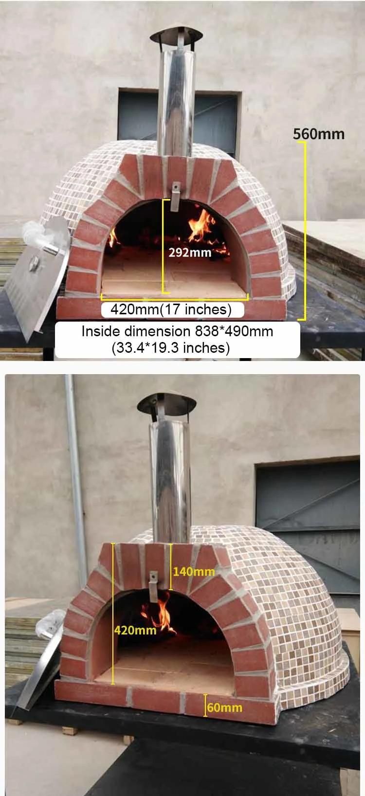 Good Price Outdoor Commercial Wood Fired Charcoal Pizza Oven Stone Wood Pellet Pizza Oven