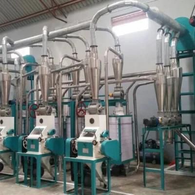 Industrial Use Automatic Running 24t/24h Maize Milling Plant for Kenya