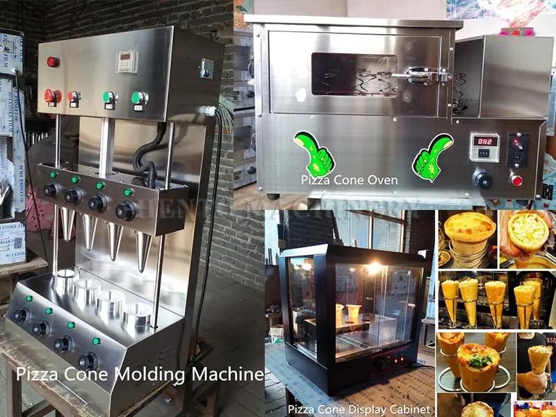 High Efficiency Electric Pizza Cone Moulding Machine / Pizza Mould Cones Production Line