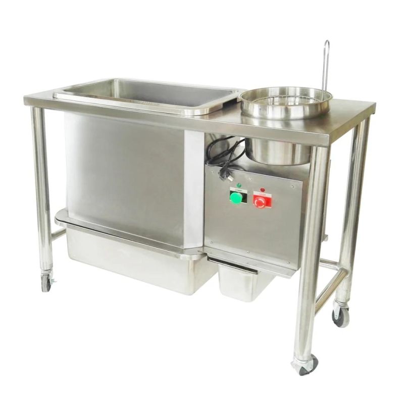 Stainless Steel Simple Work Bench Easy Breading Table Western Fast Food Kfc Fryer Equipment Wrapping Power Table