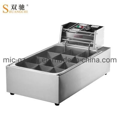 Electric Taiwanese Oden with 12 Grid Heating Kanto Oden Machine