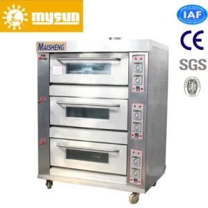 Baking Equipment Manufacturer 3-Layer Deck Oven by Electric with Steam