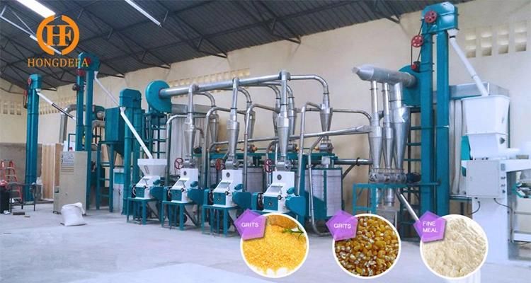 Hongdefa 30t Kenya Maize Milling Corn Flour Mill Machine