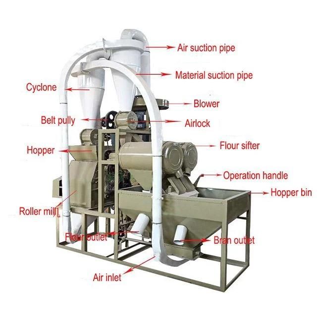 5t/D Flour Corn Milling Plant Milling Machine
