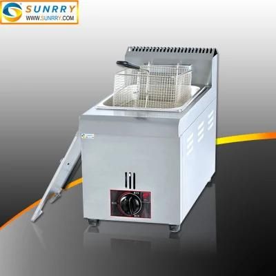 Restaurant Equipment Kitchen 1 Tank Gas Deep Fryer