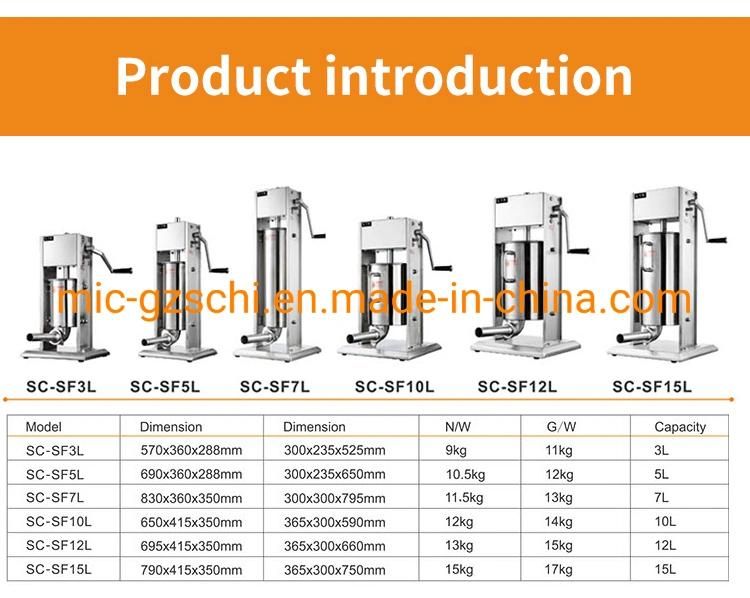 Manual Sausage Filler Sausage Stuffer