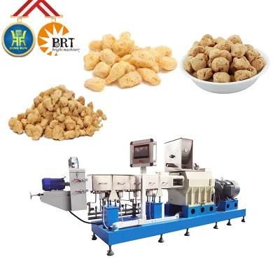 Textured Soya Bean Protein Food Chunks Processing Machine