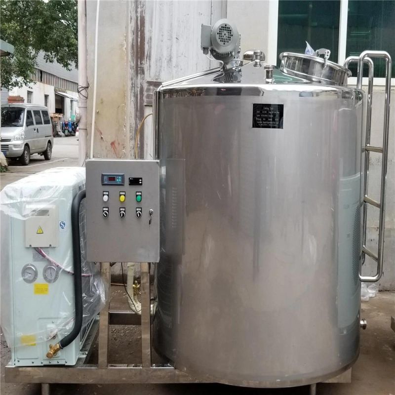 1000L 2000L 3000L 4000L Raw Fresh Dairy Milk Storage Tank