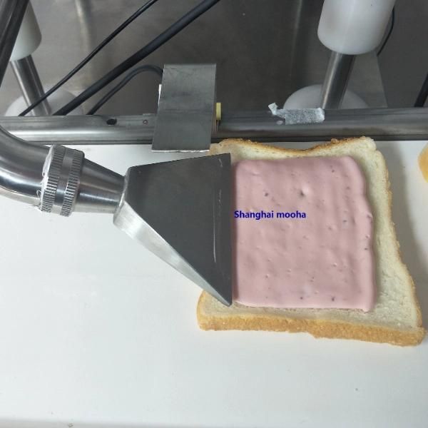 Automatic Cup Cake Bread Cream Filling Machine Fruit Jam Bun Puff Peanut Butter Injector Donut Jelly Bakery Machines Toast Roller Paste Filler