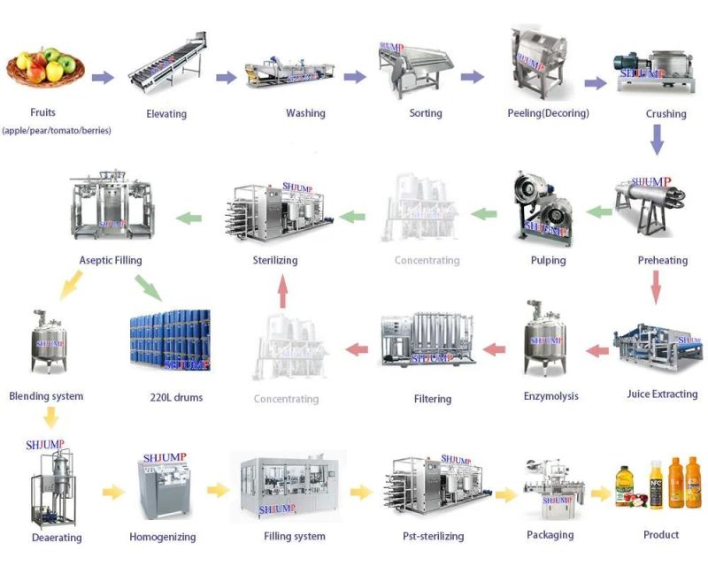 Sugarcane Processing Line/Full Automatic Sugarcane Peeling, Crushing and Juice Processing Machine for Industrial Use