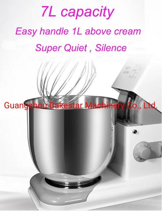 7 Liter Rotating Stainless Steel Bowl Commercial Heavy Duty Electric Food Mixer Planetary Cake Mixer