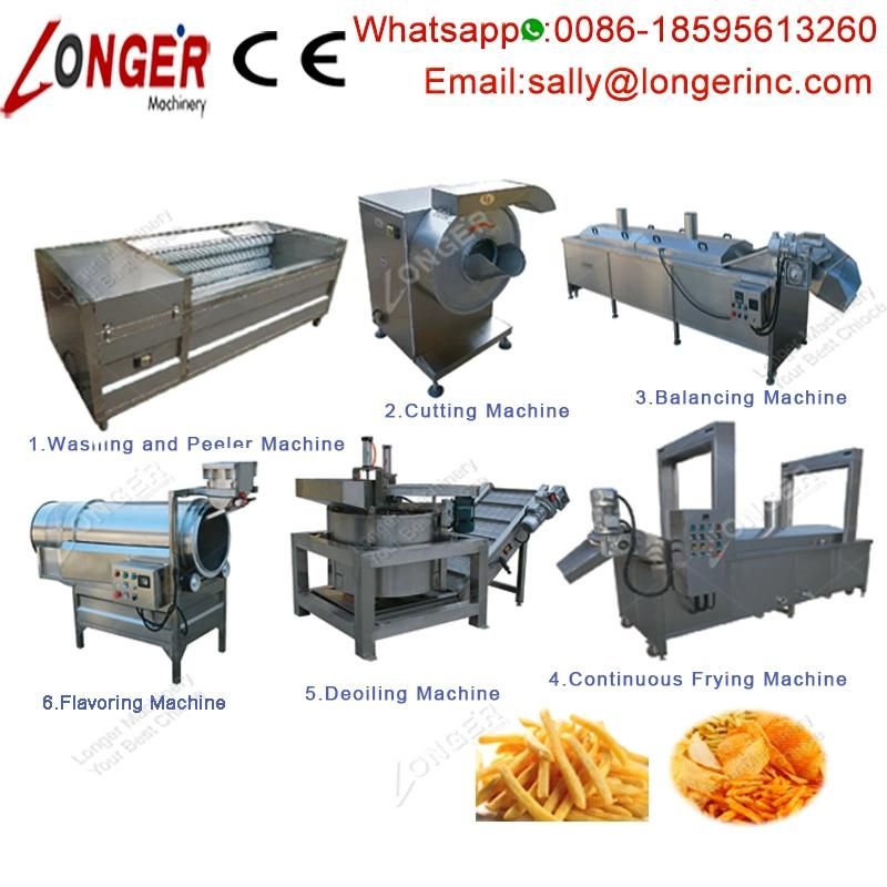 Professional Automatic Frozen French Fries Production Line