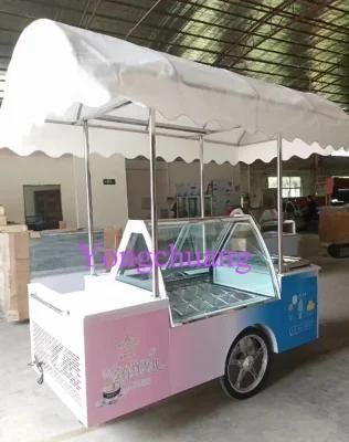 High Quality Ice Cream Cart with Automatic Defrost Function