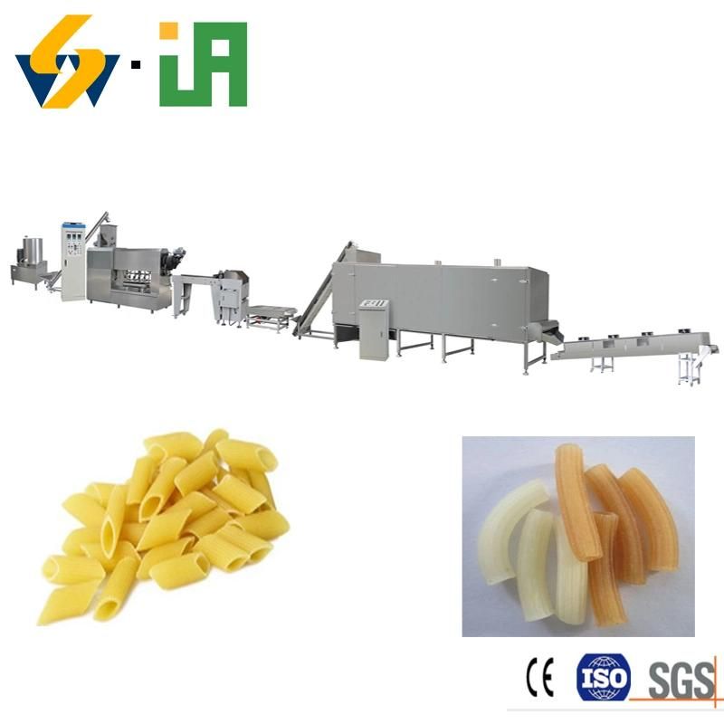 Ce Standard Industrial Automatic Short Pasta Machine Macaroni Machine