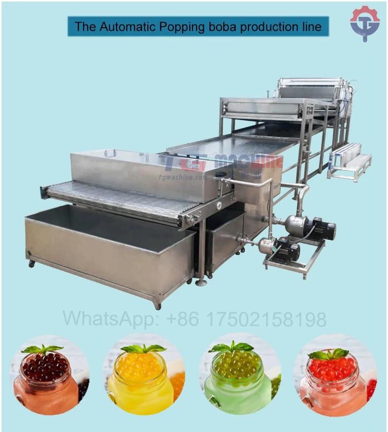 Automatic Bubble Tea Popping Boba Jelly Balls Making Machine Production Line