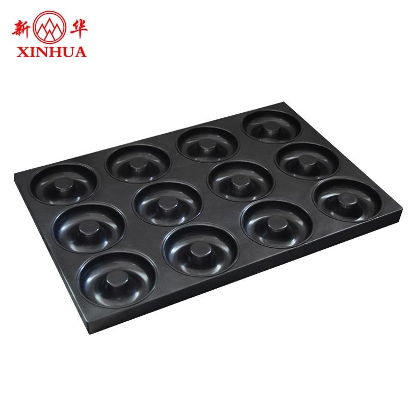 Industrial Non-Stick Cake Mold of Donut Shaped Metal Carbon Steel Baking Tray Donut Bakeware Donut Pan